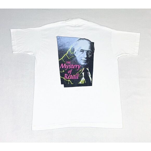 Vintage 1995 Meijer Outlook T-Shirt White XL Grocery Store The Mystery of Retail - Picture 3 of 10